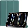 Kepuch Custer Cover per iPad PRO 11 2024 (CPU M4),PU-Pelle Case Custodia - Verde