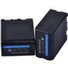 CQJFCYBRA 5200mAh For Batteria BP-U60 O Caricabatterie Rapido LCD, Compatibile Con Sony BP-U90 BP-U30 PMW-100 PMW-150 PMW-160 PMW-200 PMW-300(2 battery)
