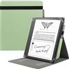 HoYiXi Custodia universale per 11 pollici Kindle Scribe (2025 Release),Compatibile 10,3 pollici Remarkable 2(2020 Release),Cover pieghevole con verticale Flip Stand e Portamatite -verde