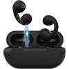 FAFOUR Cuffie wireless per conduzione ossea con clip auricolare, mini cuffie per conduzione ossea, cuffie aperte Bluetooth senza fili per sport da corsa (Nero)