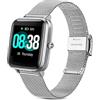 Issinlky VERYfitpro ID 205L Cinturino in acciaio inox 19mm per GRV FC1 IDW 15 ID205S ID205G ID215G ID216 YM205L Uwatch3 Ufit GT BV205L TE021 SW021 SW023 Smartwatch