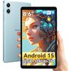 Blackview Link2 8 Pollici Tablet Android 15, 1340 * 800 Display, 12GB RAM + 128GB ROM/1TB TF, Tablet in Offerta, Gemini AI 2.0, Face ID, Widevine L1/5G WiFi/5000mAh/8MP + 5MP/GPS/OTG/OTA/Bluetooth5.0