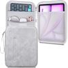 Lacdo Custodia Protettiva Borsa Tablet per 11 iPad A16 / 11 iPad Air M4 M3 M2 / 11 iPad Pro M5 M4 / 10.9 iPad Air /10.2 iPad, 11 Samsung Galaxy Tab A9+ Funda Protectora Rígida para Tableta, Gris