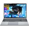 MASNIESKI Notebook Win 11, 15,6 Pollici PC Portatile 16GB RAM 512GB SSD, Celeron N5095 CPU, Webcam+BT4.2+USB3.0, Laptop Digitale Tastiera Retroilluminata/Sblocco Impronta Digitale, 180° Flip IPS Schermo