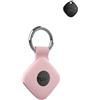 Generic Custodia protettiva per ATUVOS Anti - Loss Tracker con portachiavi in silicone, resistente ed elegante, impermeabile, anti-caduta, rosa