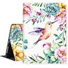 LI-LOVE Custodia per iPad A16 11 pollici 2025 (11a generazione), iPad 10a generazione 11 pollici 2022, morbido TPU colibrì fiore Folio Stand Cover angoli regolabili Auto Wake Sleep Smart Case