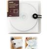 duozoanz Porta CD, Custodie CD per 12 CD, Porta DVD con Rivestimento Protettivo, Porta CD Auto in PP Trasparente, 15,6x14x1,7 cm