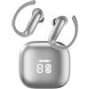 AZJLOOF Cuffie Bluetooth 6.0 Sport, 75 Ore Auricolari con 3D Bass Stereo, HiFi Stereo, LED Display, IP7, Vestibilità Comoda, iOS/Android,auricolari bluetooth con archetto per Running/Palestr Grigio