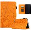 Generic Custodia in pelle compatibile con Kindle Fire 7 2019/2017/2015, custodia protettiva per tablet Fire 7 (9a/7a/5a generazione), custodia protettiva per tablet con slot per schede/spegnimento automatico