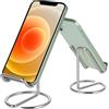 Generic 1 supporto per telefono da tavolo, colore argento, accessorio da scrivania, in metallo elettrolitico, compatibile con tutti i telefoni cellulari, iPhone, iPad, per avere le mani libere