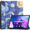 LEHEE Custodia Cover per Lenovo Tab M10 Plus 3rd Gen 10,6 Pollice, Sottile PU Pelle Coperchio Leggera con Funzione di Supporto Case per Lenovo Tab M10 Plus 3rd Gen 10,6 Pollice, Cielo