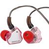 Linsoul 7Hz x Crinacle Zero:2, In Ear Monitor, IEM con Driver Dinamico Aggiornato da 10mm, Cuffie con Cavo, Auricolari per Videogiochi, con Cavo OFC per Musicisti(Senza Mic, Rosa)