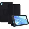AKNICI Custodia Cover per Blackview Tab 5 / Blackview Tab 50 WIFI Tablet 8 Pollici, Pelle PU Cover Custodia Protettiva con Cinghia di Sicurezza e Magnete e Funzione di Supporto (Nero)