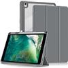 Yiernuo Custodia per iPad 9 8 7 Generation 10.2 Pollici 2021 2020 2019,iPad Air 3 Generation 10.5 2019, iPad Pro 10.5 2017 Tablet,Traslucido Cover con Funzione Supporto e Auto Sveglia/Sonno,Grigio