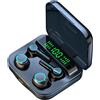 Generic Auricolare Bluetooth 5.3 senza fili Touch Control 1A16qM21 (nero)