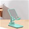 GENERIC Supporto per cellulare, confezione da 1 supporto per cellulare regolabile in altezza con cuscinetto in silicone per scrivania, supporto completamente pieghevole compatibile con vari telefoni cellulari