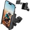 Idoove Supporto per Airtag per supporto per telefono da bici, supporto per telefono da bicicletta compatibile con Airtag, antifurto Air Tag GPS Tracker manubrio moto morsetto per telefono cellulare