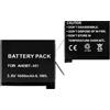 E-yiiviil Batteria di ricambio AHDBT-401 3,8 V 1160 mAh, compatibile con Hero 4, Hero 4 Black, Hero 4 Silver per fotocamera sportiva con strumenti