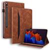 Auslbin Custodia per Samsung Galaxy Tab S7 / S8 11 Pollice (SM-T870/T875) 2020 / (SM-X700 / ‎X706) 2022 Cuoio Premium PU Cover per Tablet con funzione di supporto e Slot per schede,Marrone