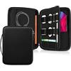 FINTIE FINPAC Portfolio Borsa per 13 iPad Air M4 2026 M3 M2 & iPad Pro M4, 12.9 iPad Pro, 13 Surface Laptop, 12 Surface Pro, Tablet Idrorepellente Rigida Custodia con Organizer Supporto per Accessori