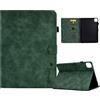 Generico DayQiQiPu Caso per Xiaomi Redmi Pad SE (23073RPBFG) 11 Pollici in PU Pelle Chiusura Magnetica Flip Cover Custodie Motivo a Cuori Lettere Con Supporto e Auto Wake/Sleep, Verde