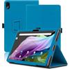 Envibe Custodia per Acer Iconia Tab P10, 10.4 inch, Cover Tablet Acer Iconia Tab P10, Copertura Protettiva Pieghevole con Supporto per Matita e Cinturino da Polso, Protezione Completa. (Azzurro)