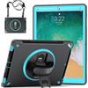 GUPENAA Custodia per iPad PRO 12,9 Pollici 2a Generazione 2017 e 1a Generazione 2015, Supporto Girevole 360°, Cover Protettiva TPU Resistente Robusta con Porta Penna+Maniglia+Tracolla,Mint Green