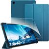 FINTIE Cover + Pellicola per Samsung Galaxy Tab A11+ / A9+ 11 (2025/2023) | [con Vetro Temperato Pellicola] Sottile Leggero Custodia Posteriore Opaca Traslucida Cover, Teal