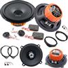 EvoTuning Kit 6 Casse Altoparlanti per Fiat Panda 312 dal 2012 Anteriori e Posteriori compatibile con Hertz DSK165.3+DCX130.3 Set 2 Woofer 2 Tweeter 2 Coassiali 4 Anelli 4 Cavi (No Plug and Play)