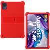 AKNICI Custodia Silicone per DOOGEE T35/ DOOGEE T30SE/ DOOGEE T30S/ DOOGEE T40/ DOOGEE T30 Ultra/DOOGEE T30 Pro Tablet 11 Pollici, Protettiva Cover con Supporto Integrato, Rosso