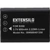 EXTENSILO batteria compatibile con Canon IXUS 285 HS, IXUS 285 HS A fotocamera (600mAh, 3,7V, Li-Ion)