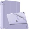 FINTIE Cover per iPad Air 13 Pollici M4/M3/M2 (2026/2025/2024) | con Portapenne - Sottile Leggero Custodia Posteriore Opaca Traslucida Case in Morbido TPU con Auto Sveglia/Sonno, Lilla Viola