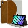 Succtopy Cover per iPad mini (A17 Pro, Modello 2024, 7a Generazione) / mini 6 (Modello 2021, 6a Generazione) Custodia in Pelle PU con Funzione di Supporto Case Protettiva con Portapenne Marrone