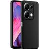 HULLIN Custodia per Telefono in Silicone Colorato, Adatta per Redmi Note 13 Pro 4G / POCO M6 Pro 4G (6.67) - Nero