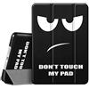 FINTIE Cover per iPad 9a/8a/7a Generazione 10,2 Pollici (2021/2020/2019) | Sottile Leggero Custodia Protettiva Case con Auto Sveglia/Sonno Funzione, Dont Touch