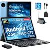 MENTUME Tablet 11 Pollici con Gemini AI, Tablet Android 16 con Cover, Mouse & Tastiera, Octa-Core, 32 GB RAM + 256 GB ROM + 2 TB TF, 1920x1200 Display HD, 90 Hz, Fotocamera Doppia 8MP + 16MP, 8000mAh (Blu)