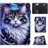 Vaitasy Custodia per Samsung Galaxy Tab S4 10.5 Pollici 2018 | Anti Urto Protezione Custodia con Pencil Holder Cover per Galaxy Tab S4 - Chat tigré