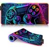 BUBELS Neon Game RGB Gaming Tappetino per mouse 14 modalità di illuminazione, microfibra morbida e liscia, impermeabile, tappetino per mouse extra luminoso, tappetino per mouse XL 35 x 60 cm