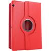 REY Custodia in similpelle girevole a 360° per HUAWEI MEDIAPAD T3 10 9.6, Custodia protettiva, Rosso
