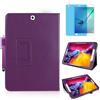 MEIYOUQI Custodia per Samsung Galaxy Tab S2 9.7 Inch 2015 (SM-T810 T813 T815 T817 T819),Sottile Pelle Multi-angli Stand Protezione totale Tablet Cover Caso Con Penna Stilo, Pellicola Per Schermo (Purple)