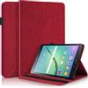 Succtopy Custodia Samsung Galaxy Tab S2 9,7(SM-T810/T815/T815/T819) Cover in Pelle PU Flip Portafoglio con Porta Penna Galaxy Tab S2 9,7 Custodia con Funzione di Supporto Samsung Tab S2 - Rosso