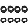 Wiki VALLEY Cuscinetti auricolari per Samsung Galaxy Buds Live 2020 (DSM-R180), in morbido silicone, antiscivolo, set di adattatori di ricambio, 8 paia (nero)