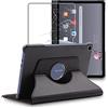 ebestStar - Cover per Huawei MatePad T 10, T 10S, Custodia Protezione Rotazione 360, Pelle PU, Nero + Vetro Temperato