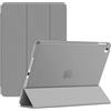 TechDealsUK Custodia a libro magnetica con funzione di accensione e spegnimento automatico, per Apple iPad Mini 4 e 5a generazione A1538 A1550 A2126 A2124, colore: grigio