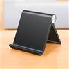 Generic Supporto per Tablet Regolabile e Portatile, Supporto Stabile per iPad, iPhone, Ufficio, Casa, Spazio di Lavoro e Zona Giorno, Nero