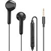 MAS CARNEY Auricolari con filo WH9, Cuffie In-Ear con Microfono, Compatibili con Samsung Huawei Vivo Oppo Mi Redmi, Nero