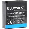 Blumax Batteria compatibile con Panasonic DMW-BLG10 / DMW-BLG10E, 1000 mAh, sensore NTC e alloggiamento V1 per Lumix DMC-GF6 GX7 III GX80 DMW-BLE9 E BP-DC15 E