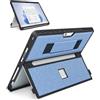 SSS·GRGB Custodia adatta per Microsoft Surface Pro 11/Surface Pro 10/Surface Pro 9/Surface Pro 8 13, con copertura stent, cinghia da polso, custodia robusta all-in-one compatibile con tastiere di