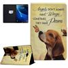 CASAFUNY Custodia per Samsung Galaxy Tab A6 10.1'' 2016 SM-T580/T585 Custodia Protettiva Magnetica Cover con TPU Copertura per Samsung Galaxy Tab A 10.1 2016, Cane giallo