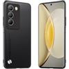 Longstong Custodia Adatta per vivo V40 SE 5G (6.67), Cover in pelle metallica serie CODE - Nero